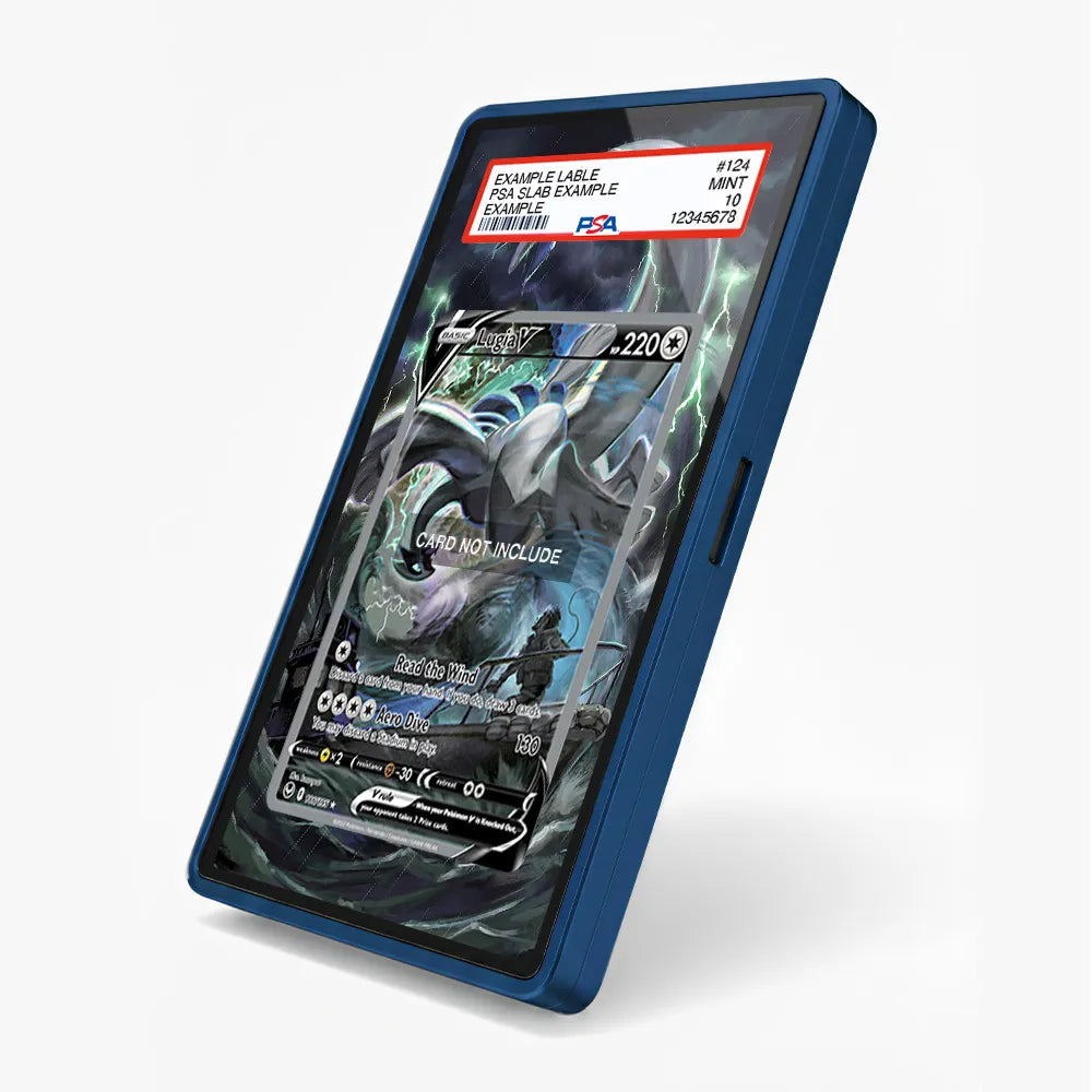 Lugia V 186-195 Silver Tempest Extended Art Display Cases - PSA Slab Case - Side View