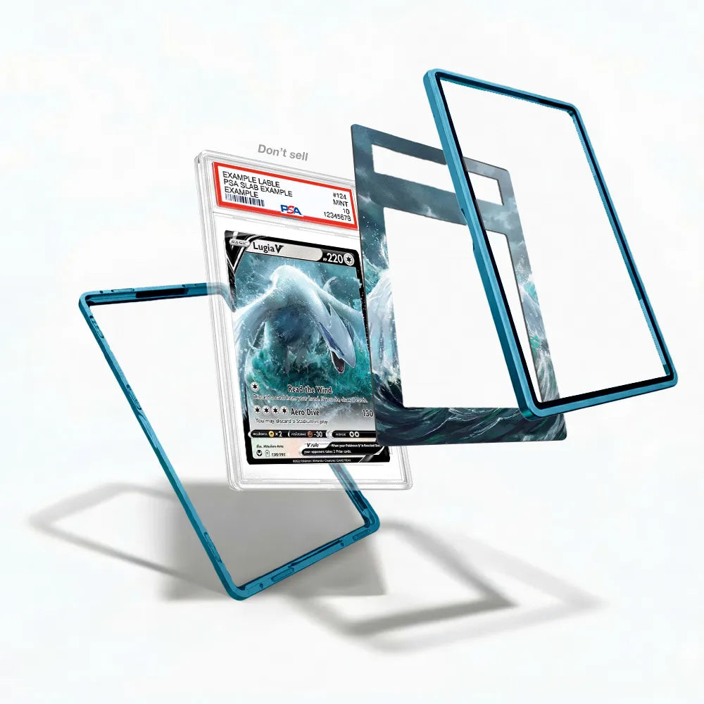 Lugia V 186 Silver Tempest Extended Art Display Cases - PSA Slab Case - Detail View
