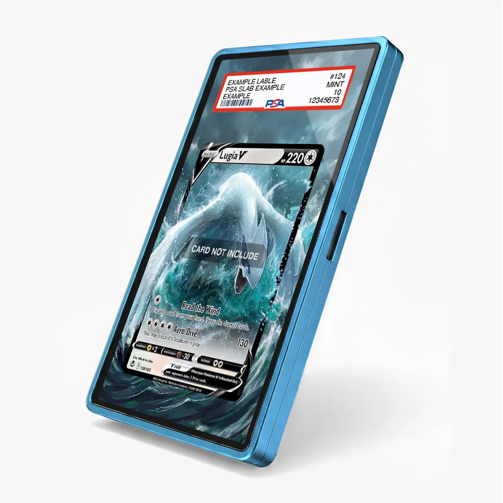 Lugia V 186 Silver Tempest Extended Art Display Cases - PSA Slab Case - Side View
