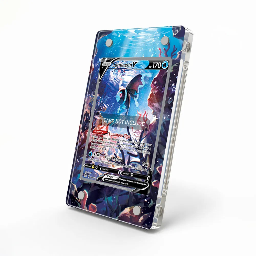 Lumineon V 156-172 SIR SAR Brilliant Stars Alternate Art Extended Art Display Cases - Magnetic Case - Side View