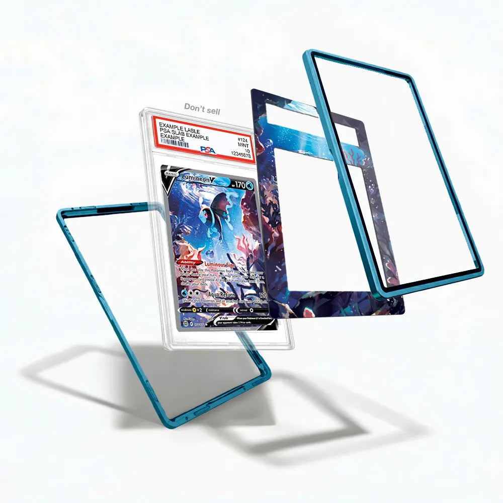 Lumineon V 156-172 SIR SAR Brilliant Stars Alternate Art Extended Art Display Cases - PSA Slab Case - Detail View