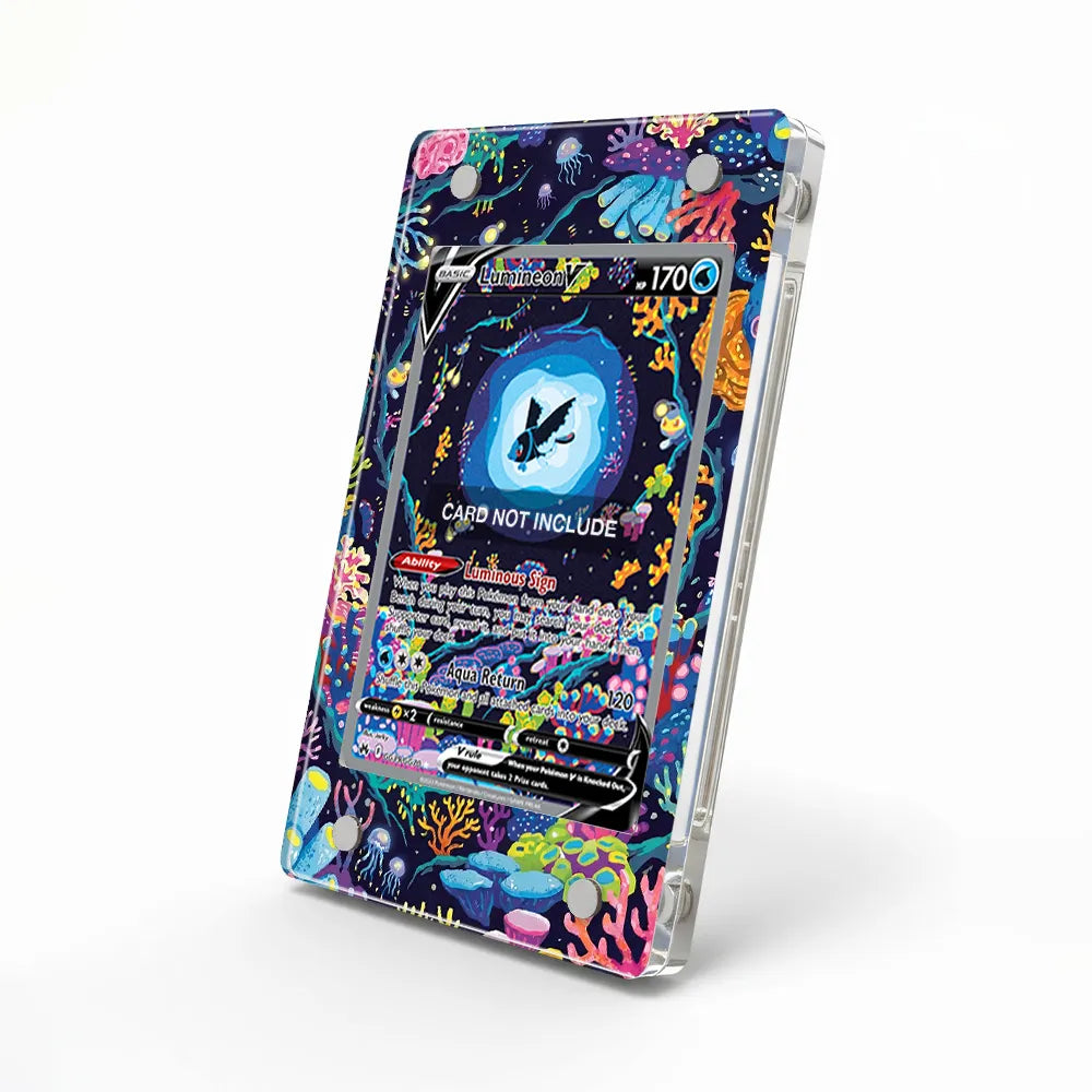 Lumineon V GG39 SAR SIR Crown Zenith Extended Art Display Cases - Magnetic Case - Side View