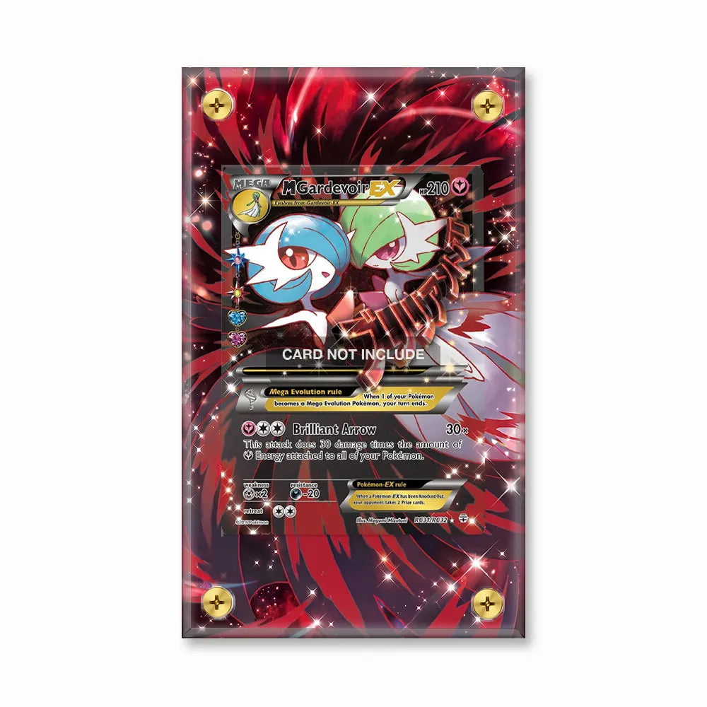 MGardevoirEX RC31-RC32 Generations Pokemon Cards Extended Art Display Cases - Screws Case - Front View