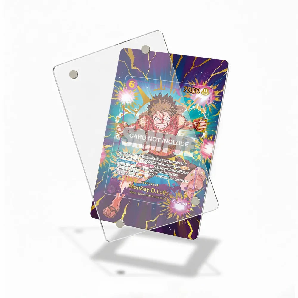 MONKEY D. LUFFY 061 PRB02 Pokemon Cards Custom Art Display Cases - Magnetic Case - Detail View