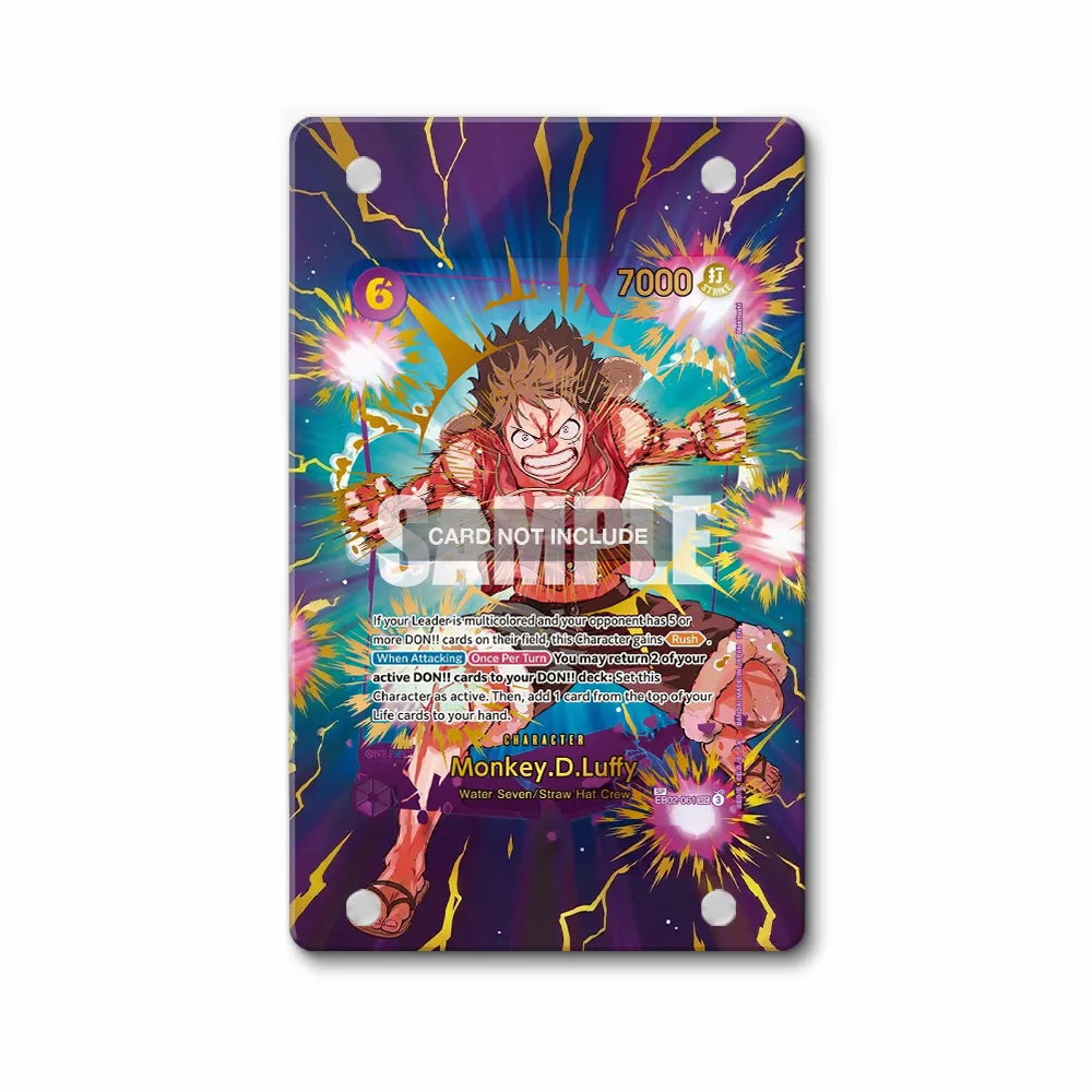 MONKEY D. LUFFY 061 PRB02 Pokemon Cards Custom Art Display Cases - PSA Slab Case - Front View