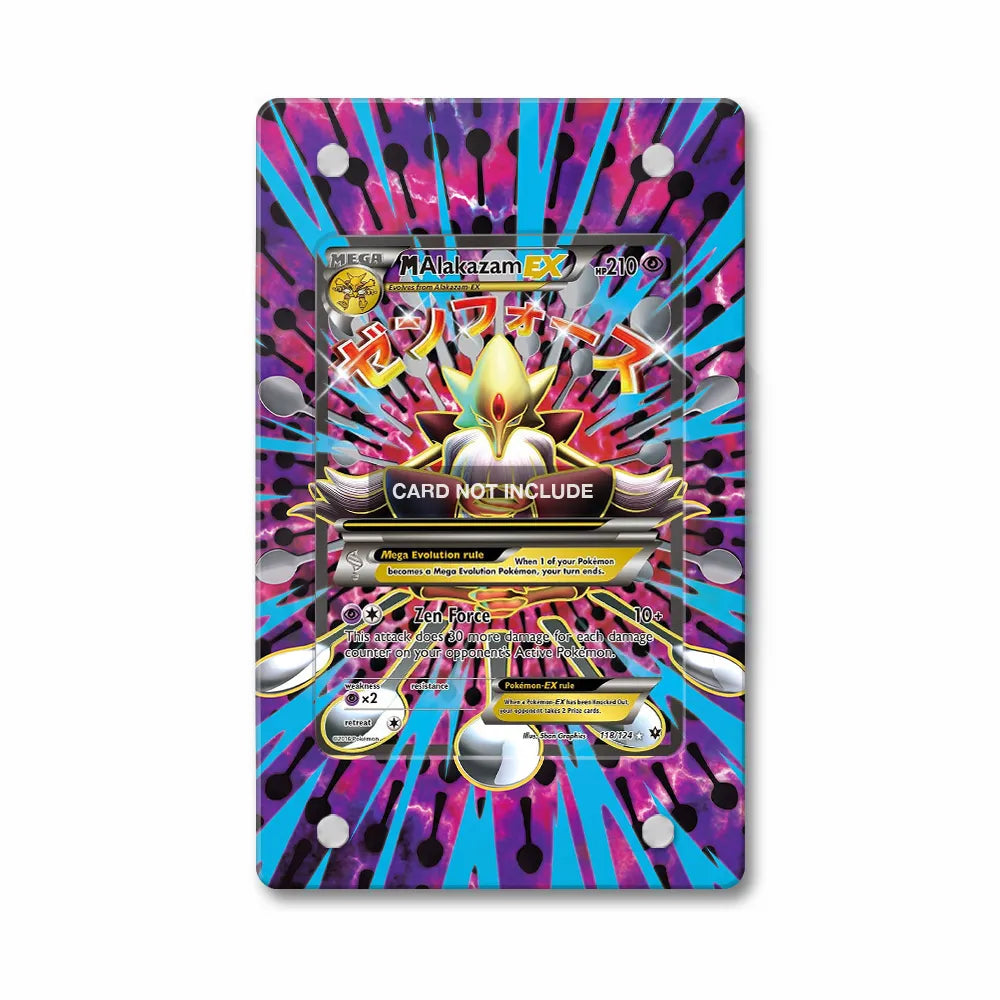 M Alakazam EX 118-124 Fates Collide Extended Art Display Cases - PSA Slab Case - Front View