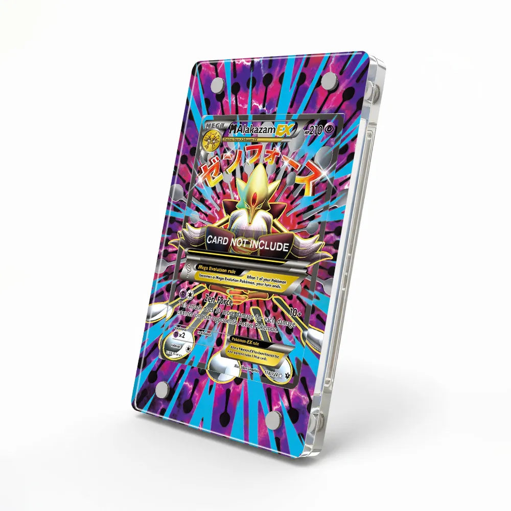 M Alakazam EX 118-124 Fates Collide Extended Art Display Cases - Magnetic Case - Side View