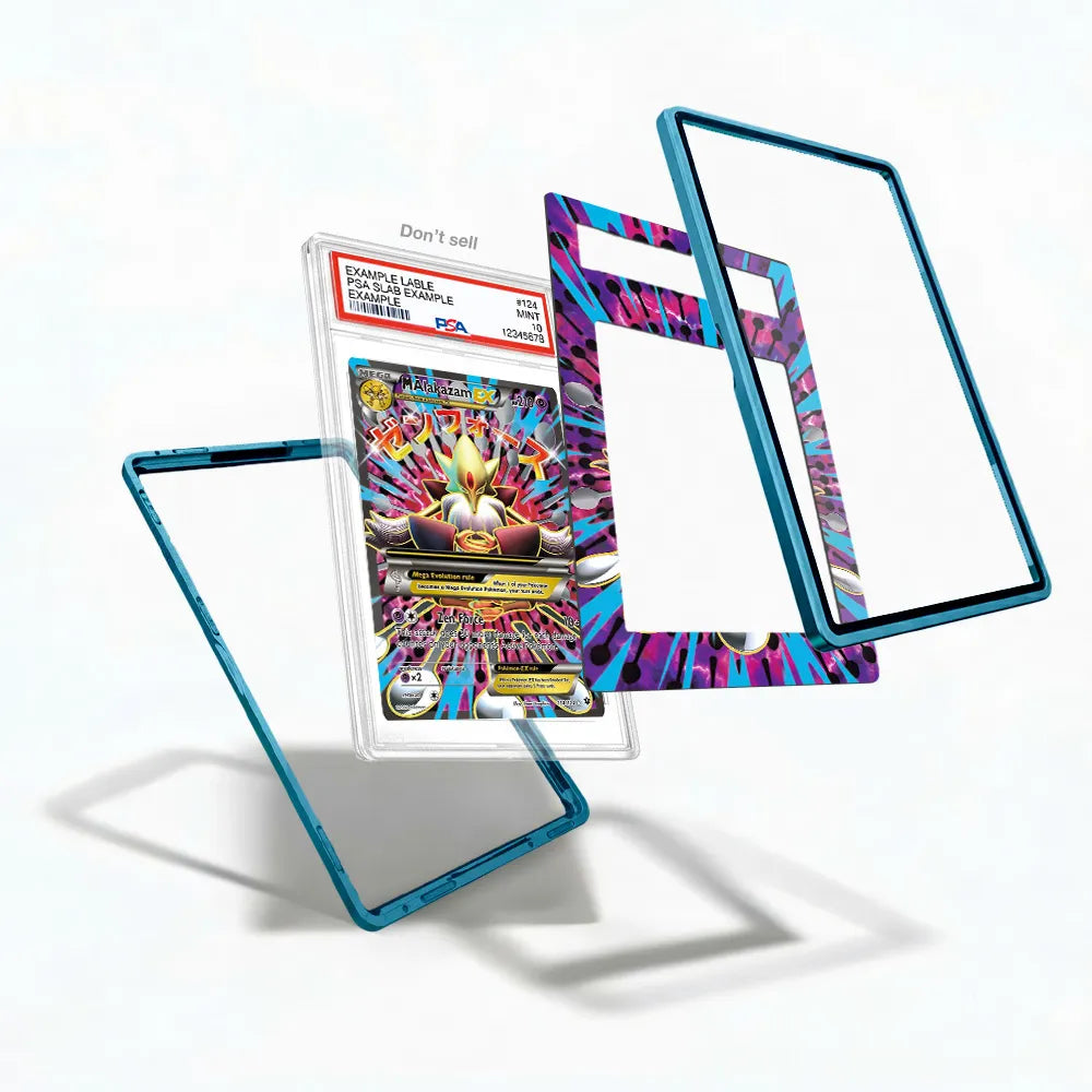 M Alakazam EX 118-124 Fates Collide Extended Art Display Cases - PSA Slab Case - Detail View