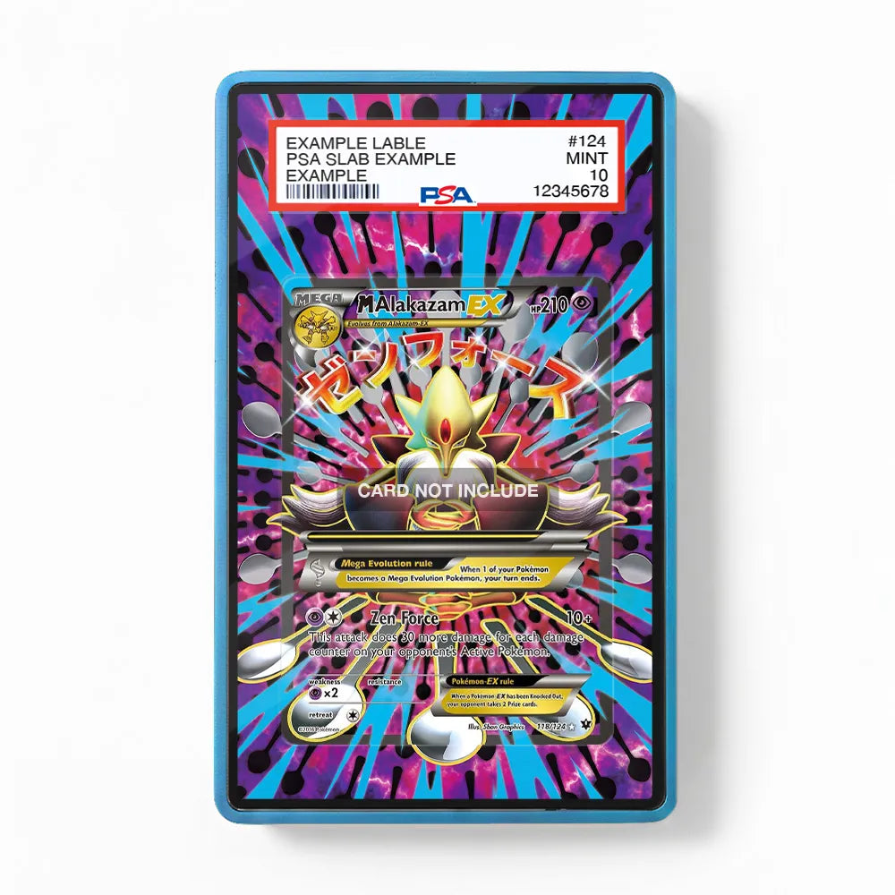 M Alakazam EX 118-124 Fates Collide Extended Art Display Cases - PSA Slab Case - Front View