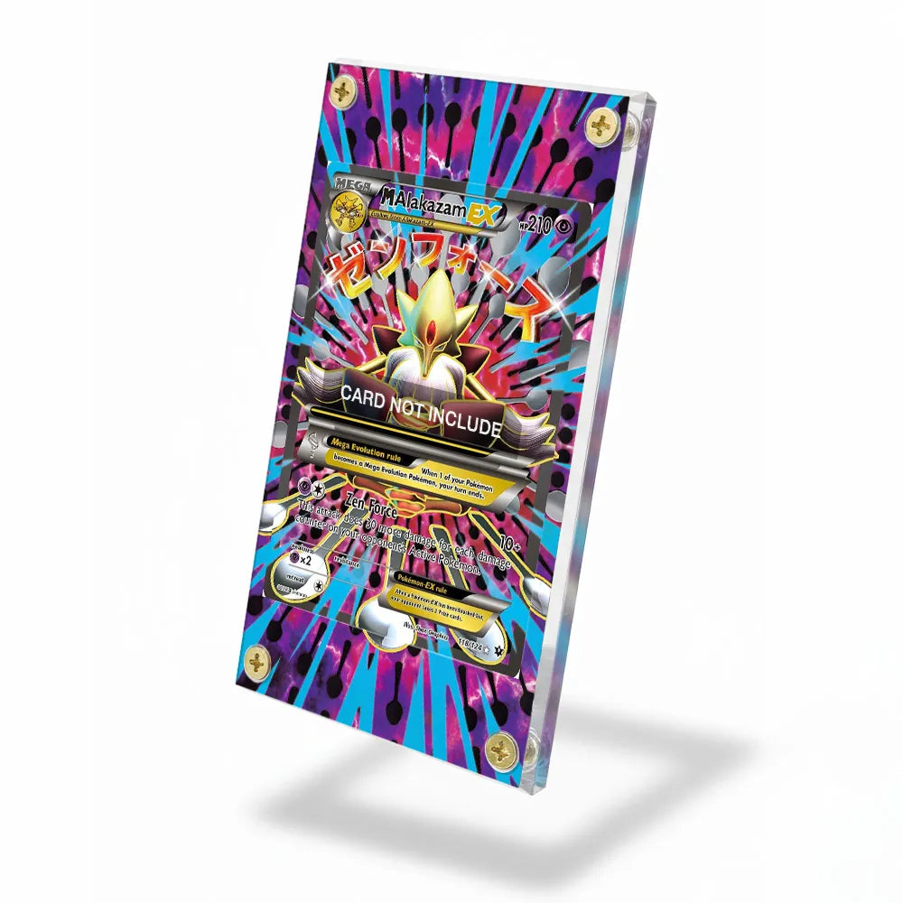 M Alakazam EX 118-124 Fates Collide Extended Art Display Cases - Screws Case - Side View