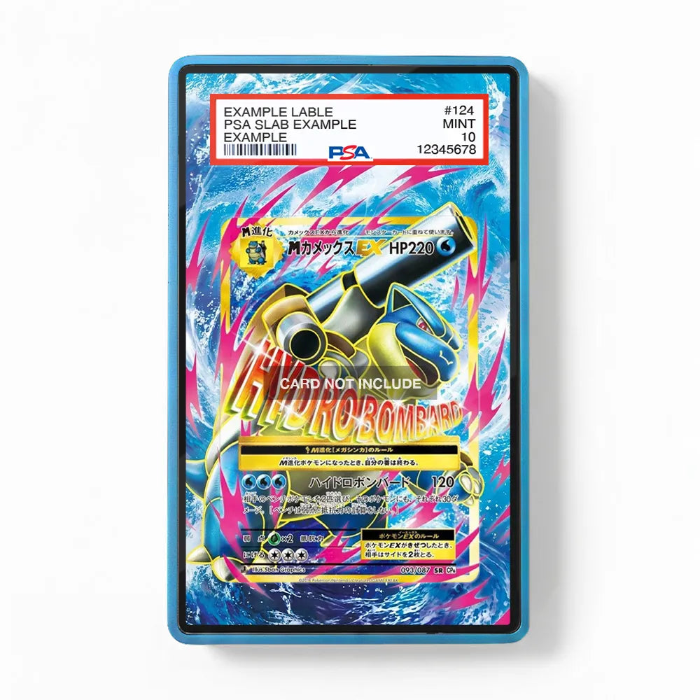 M Blastoise EX 093-087 SR CP6 Extended Art Display Cases - PSA Slab Case - Front View