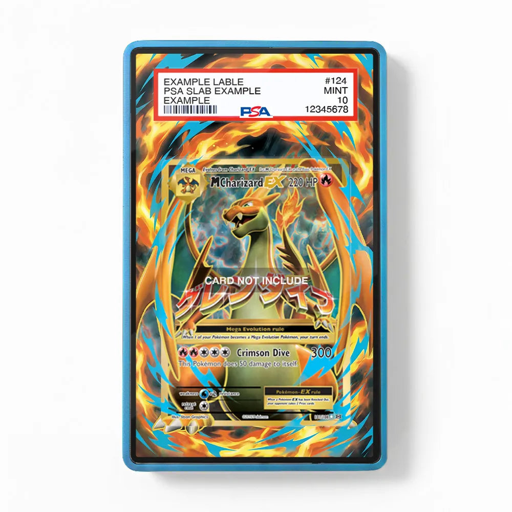 M Charizard-EX 101-108 XY-Evolutions Extended Art Display Cases - PSA Slab Case - Front View