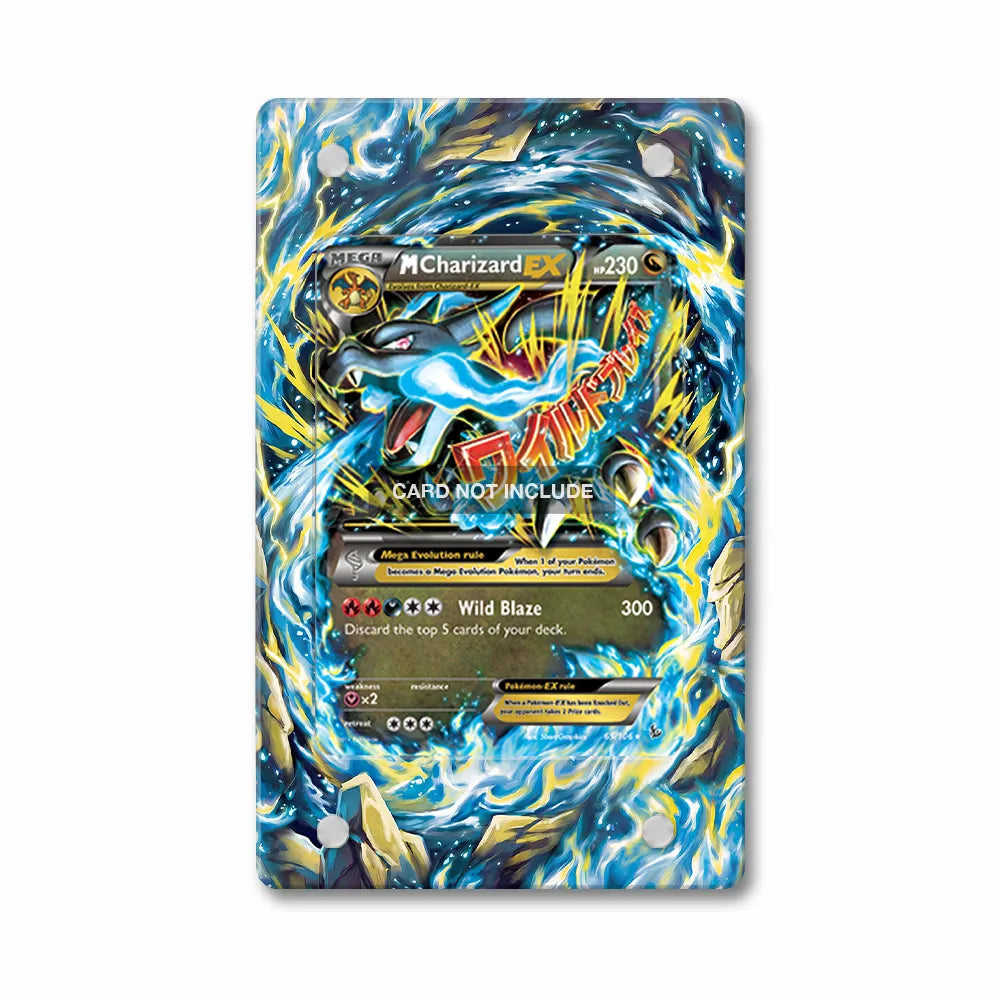 M Charizard-EX 69-106 XY-Flashfire Extended Art Display Cases - PSA Slab Case - Front View