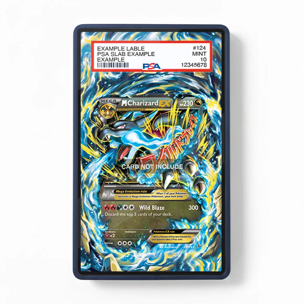 M Charizard-EX 69-106 XY-Flashfire Extended Art Display Cases - PSA Slab Case - Front View