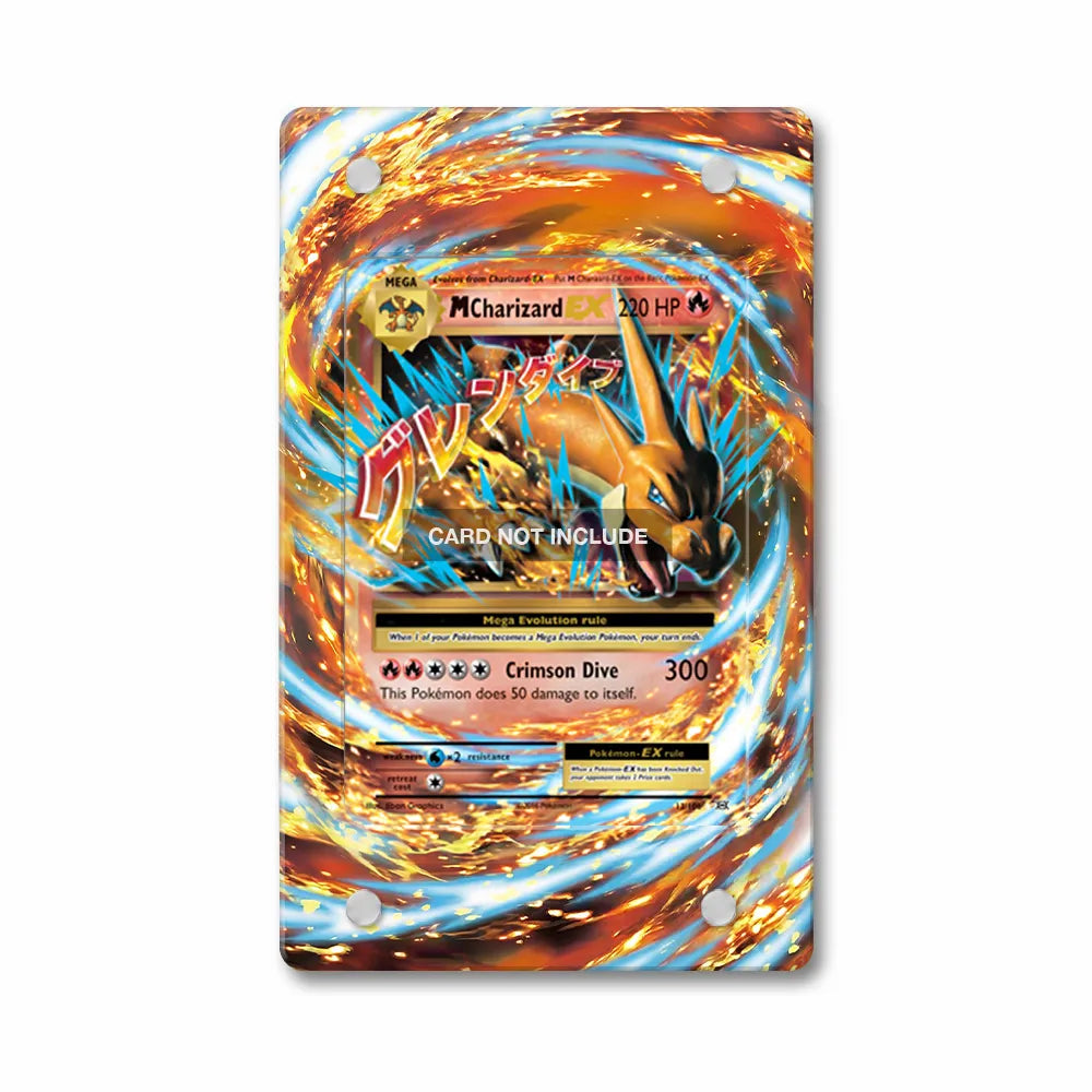 M Charizard EX 12-108 XY-Evolutions Extended Art Display Cases - PSA Slab Case - Front View