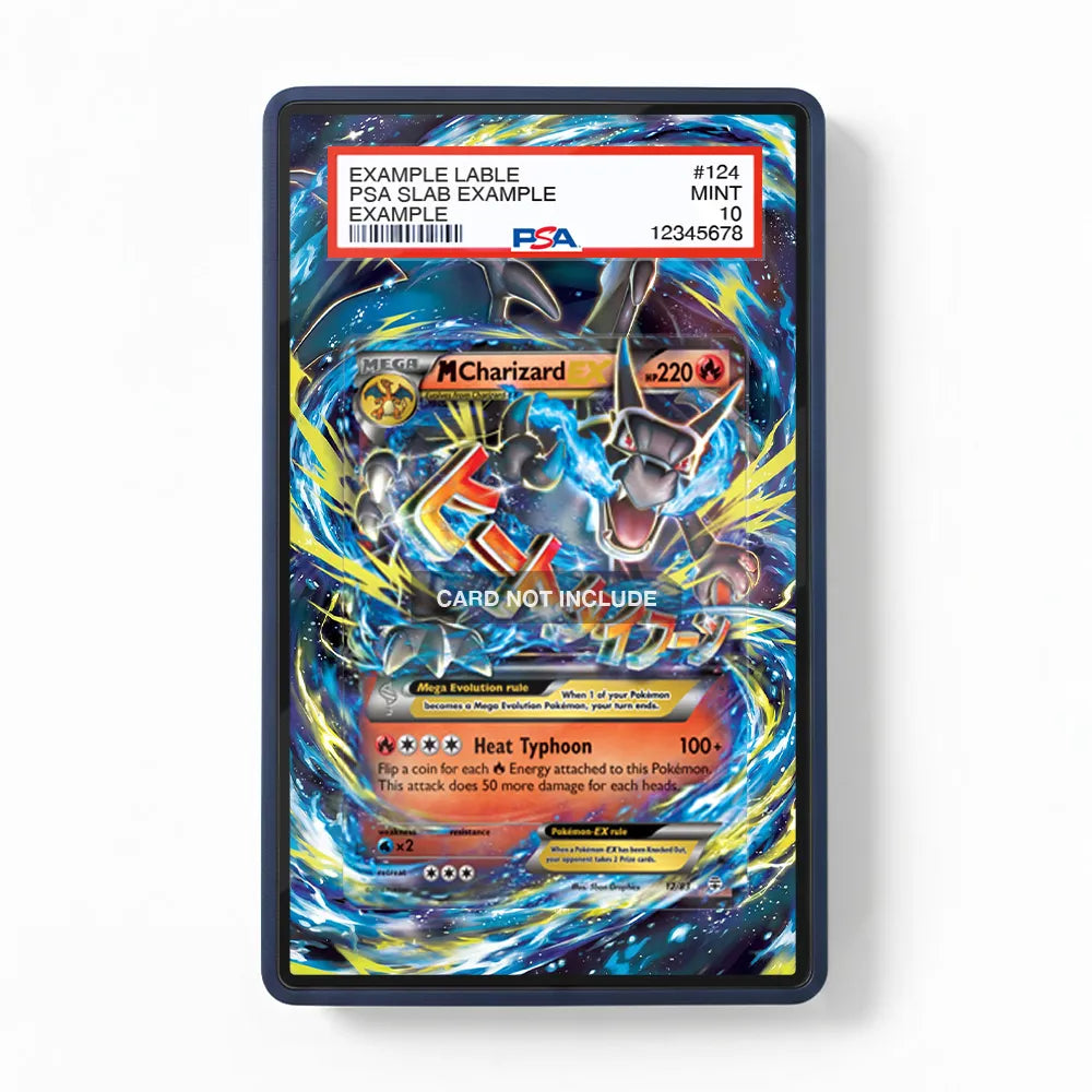 M Charizard EX 12-83 20th Anniversary Generations Extended Art Display Cases - PSA Slab Case - Front View