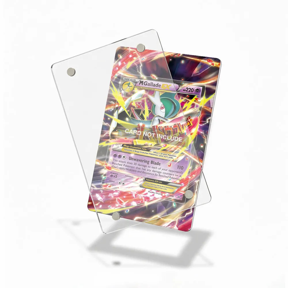 M Gallade EX 35-108 Ultra Rare Roaring Skies Pokemon Cards Custom Art Display Cases - Magnetic Case - Detail View