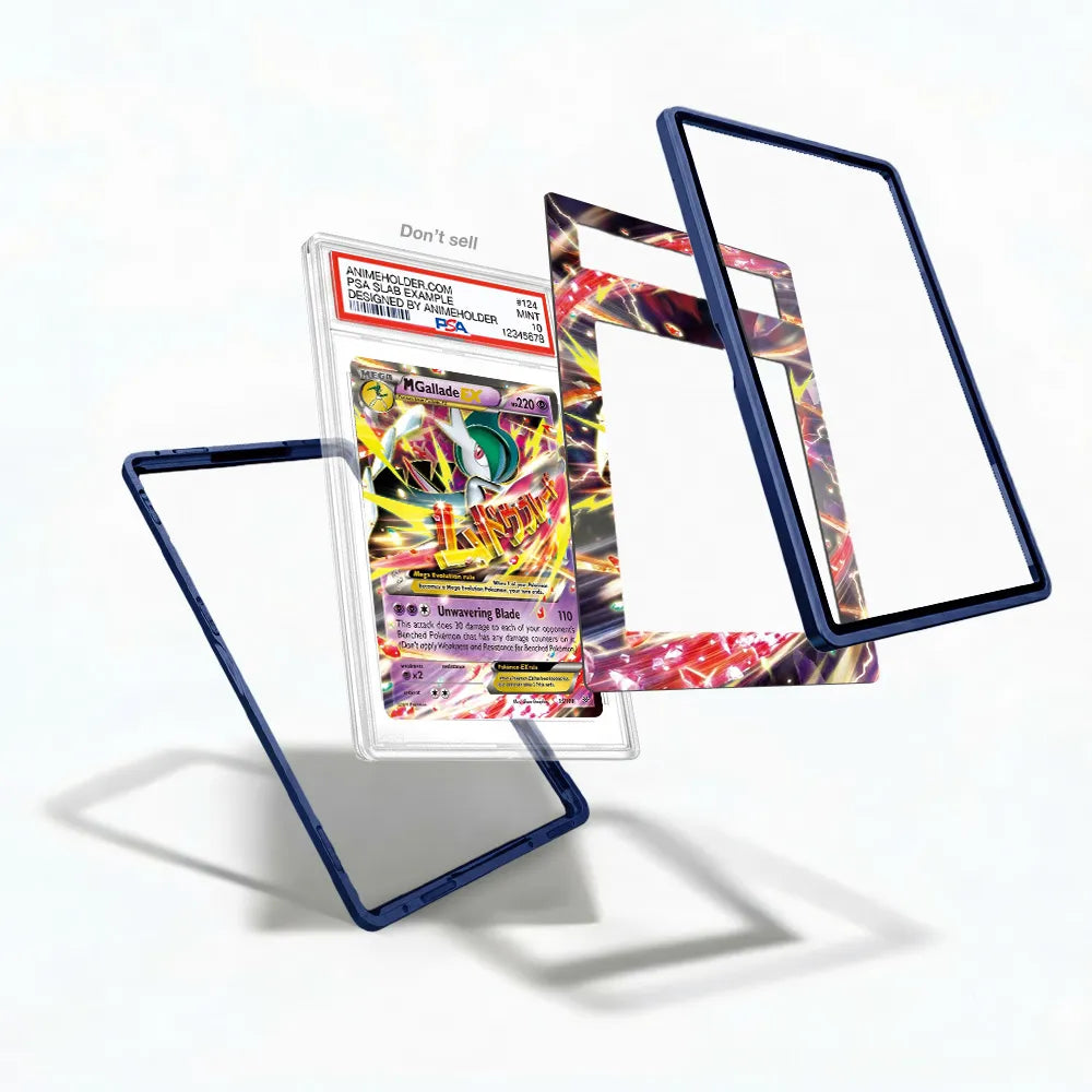 M Gallade EX 35-108 Ultra Rare Roaring Skies Pokemon Cards Custom Art Display Cases - PSA Slab Case - Detail View