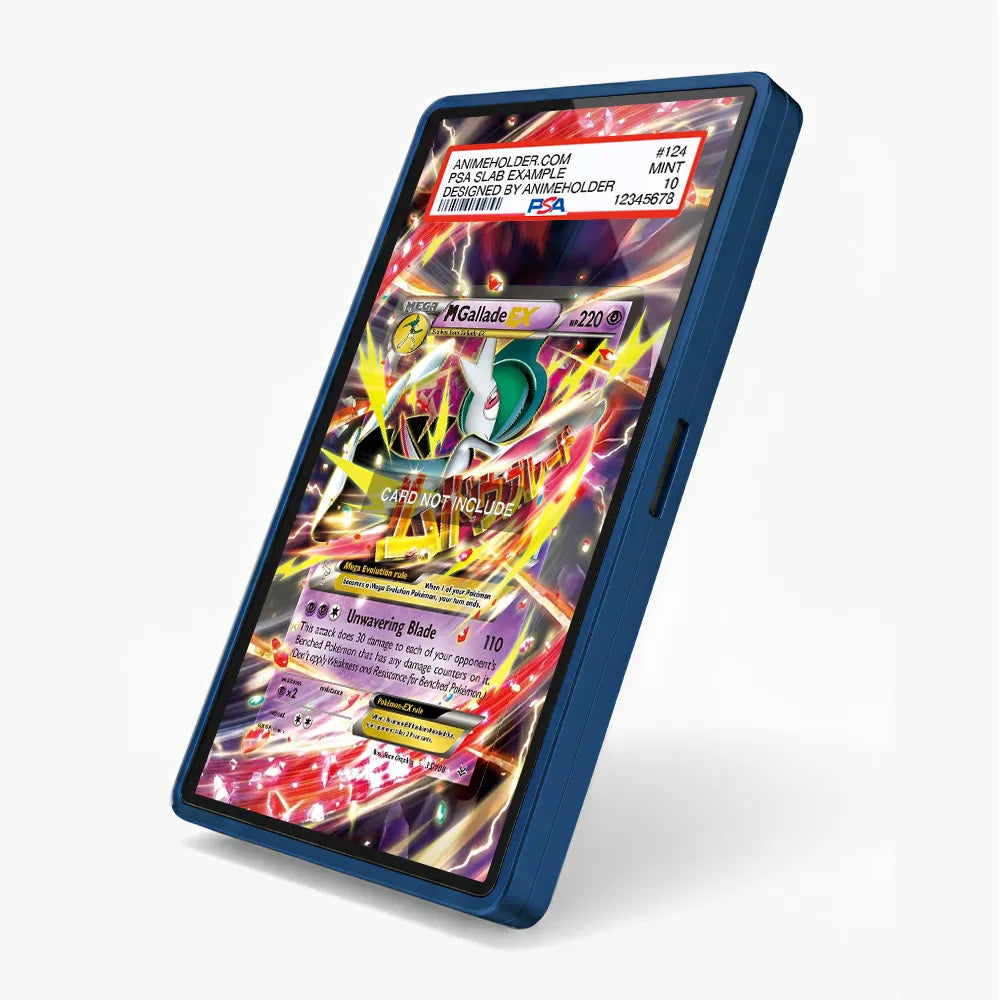 M Gallade EX 35-108 Ultra Rare Roaring Skies Pokemon Cards Custom Art Display Cases - PSA Slab Case - Side View