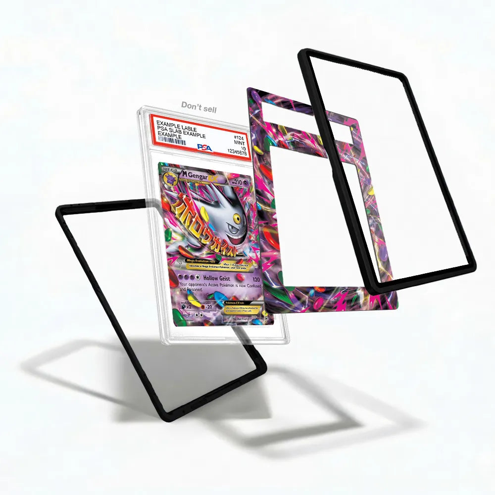 M Gengar EX XY166 XY Black Star Promo Extended Art Display Cases - PSA Slab Case - Detail View