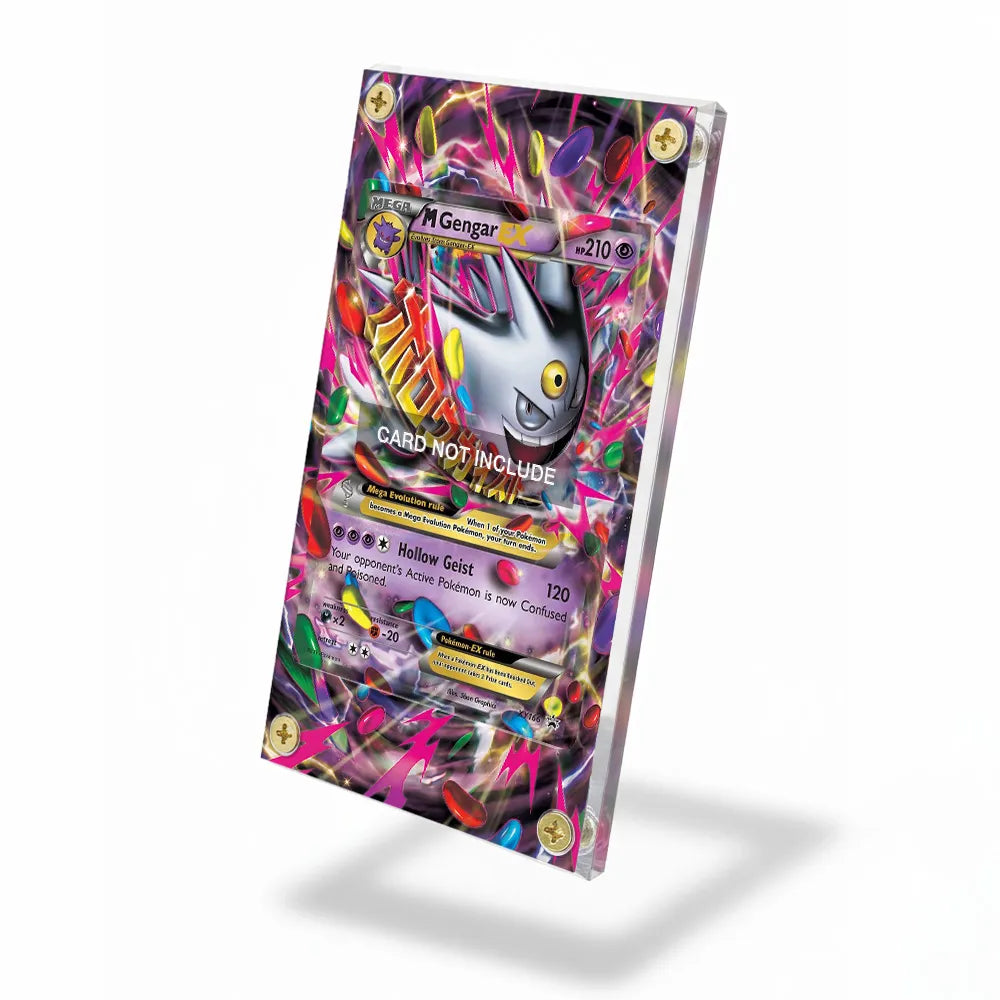M Gengar EX XY166 XY Black Star Promo Extended Art Display Cases - Screws Case - Side View
