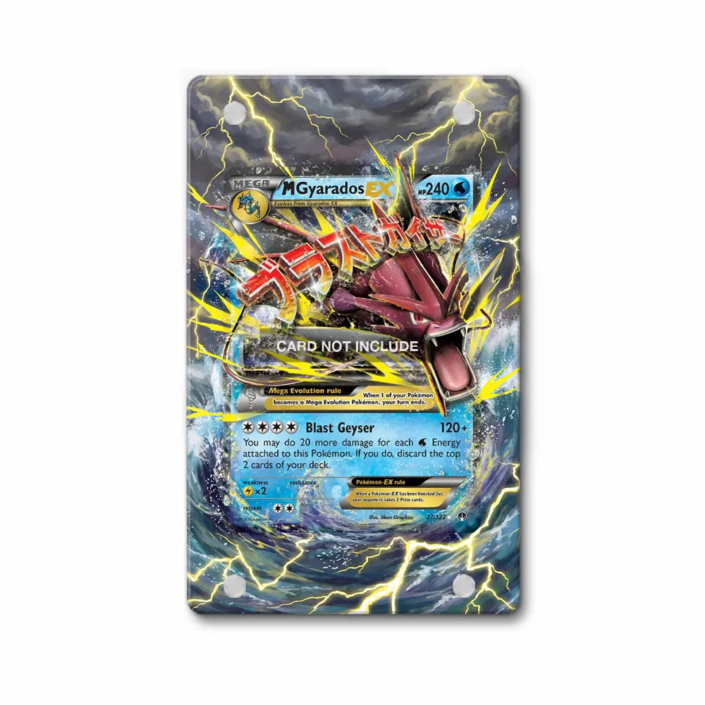 M Gyarados EX 27-122 BREAKpoint Pokemon Cards Extended Art Display Cases - Magnetic Case - Front View