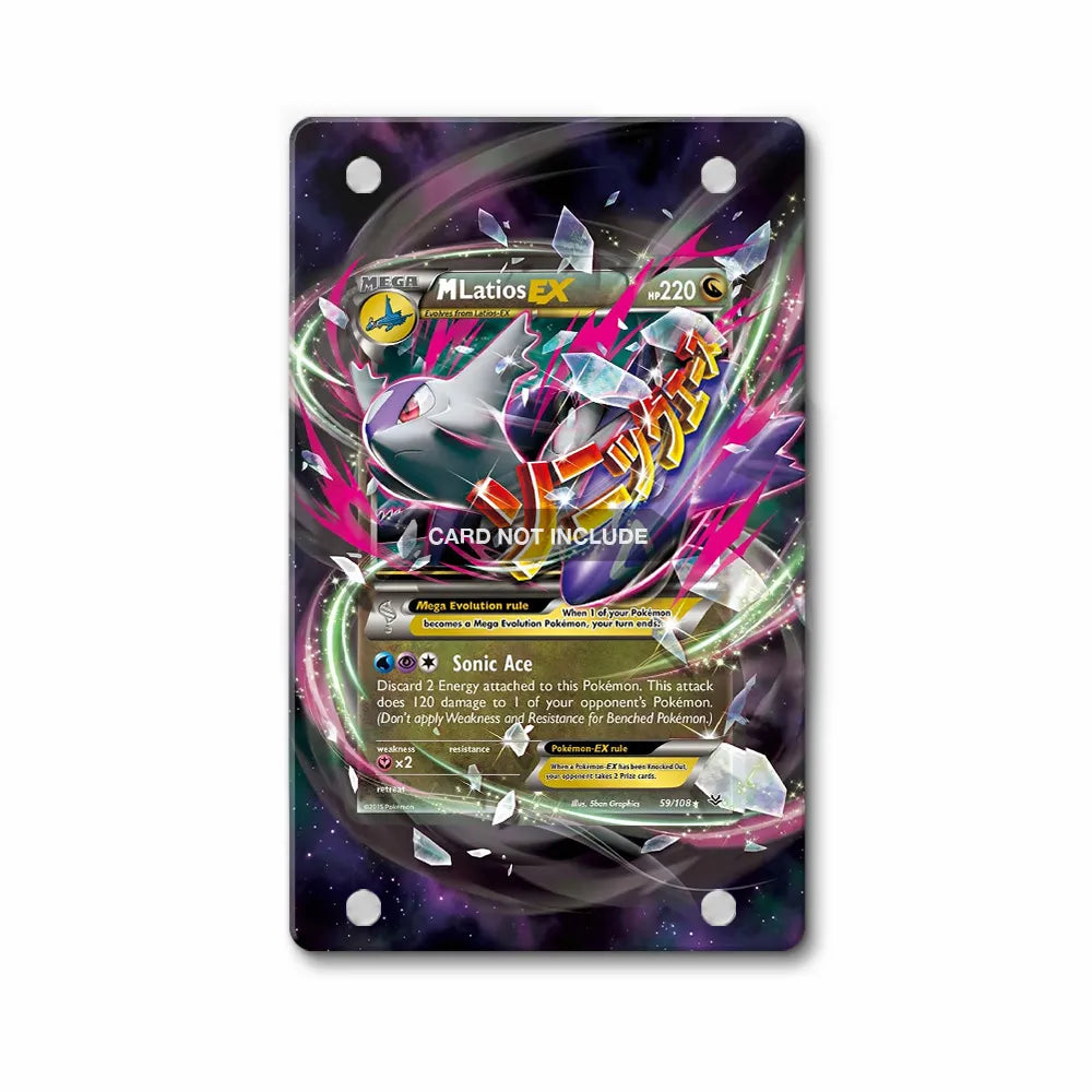 M Latios EX 59-108 Ultra Rare Roaring Skies Extended Art Display Cases - PSA Slab Case - Front View