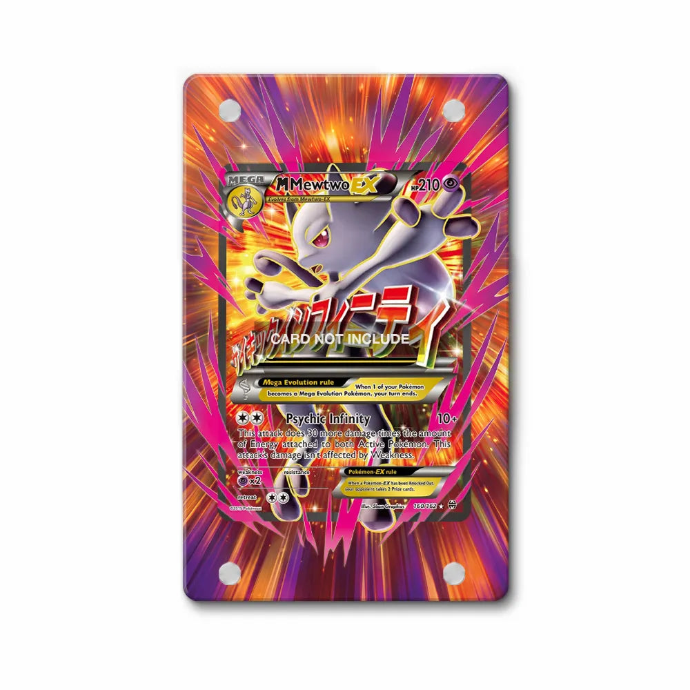 M Mewtwo EX 160-162 BREAKthrough Pokemon Cards Extended Art Display Cases - Magnetic Case - Front View