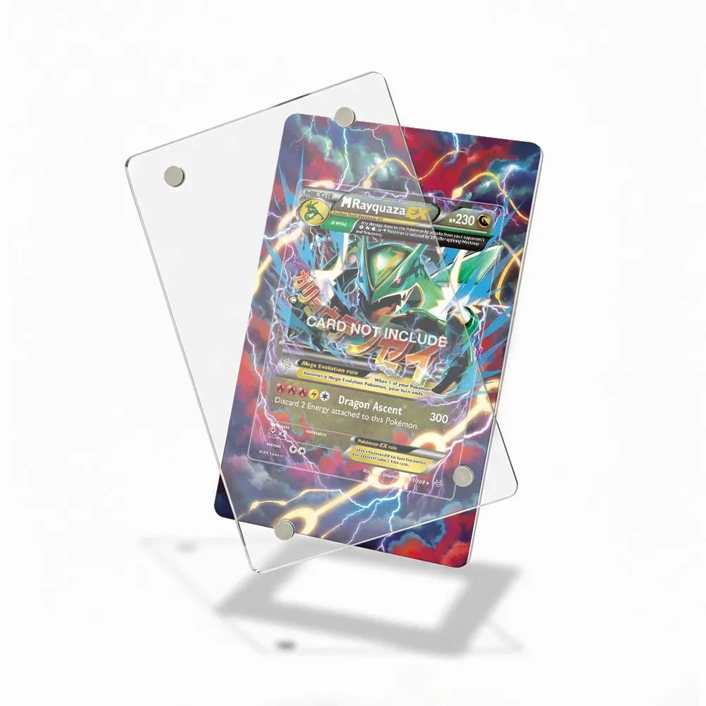 M Rayquaza EX 61-108 Ultra Rare Roaring Skies Extended Art Display Cases - Magnetic Case - Detail View