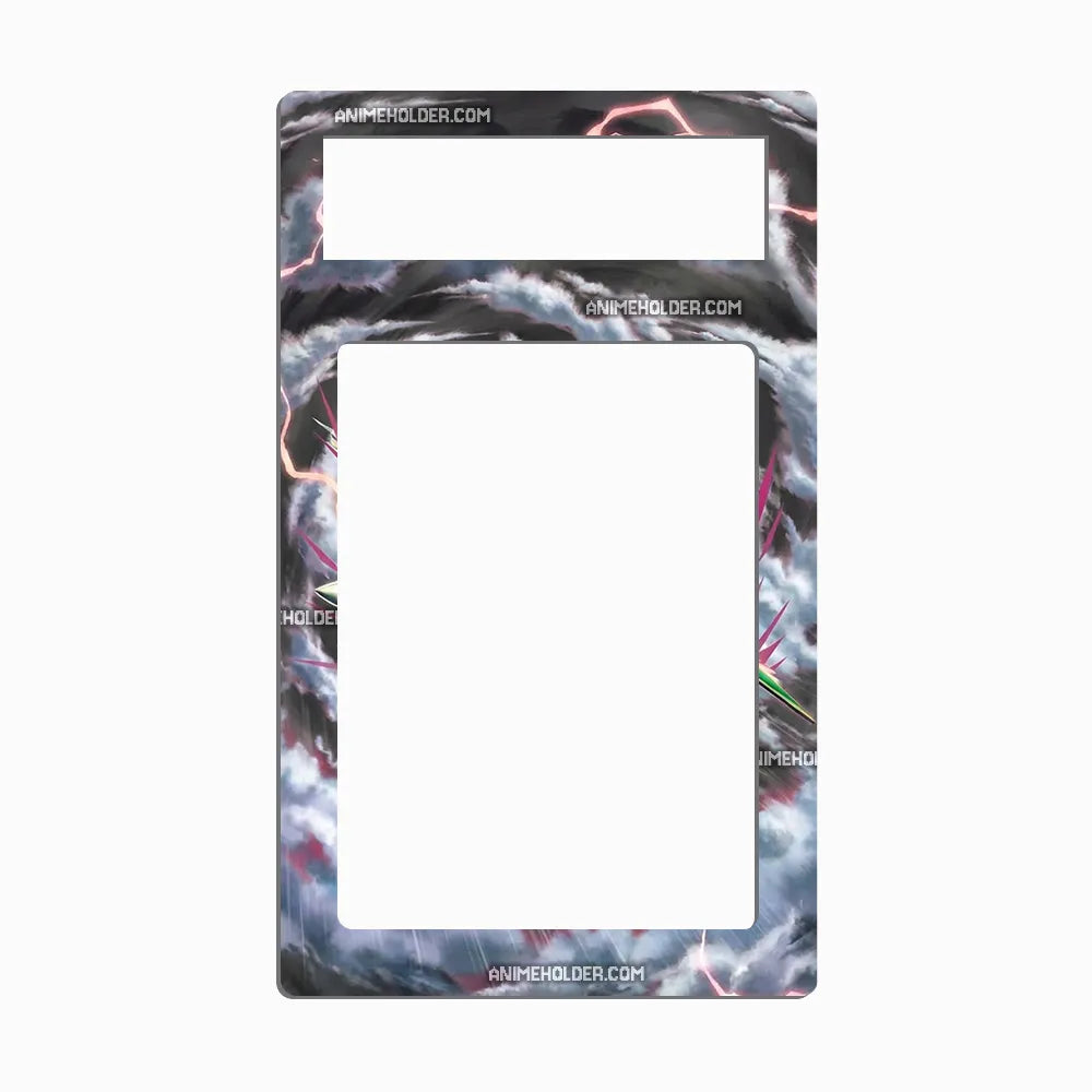 M Rayquaza EX 76-108 25th Celebrations Pokemon Cards Custom Art Display Cases - PSA Metal Art Only - Front View
