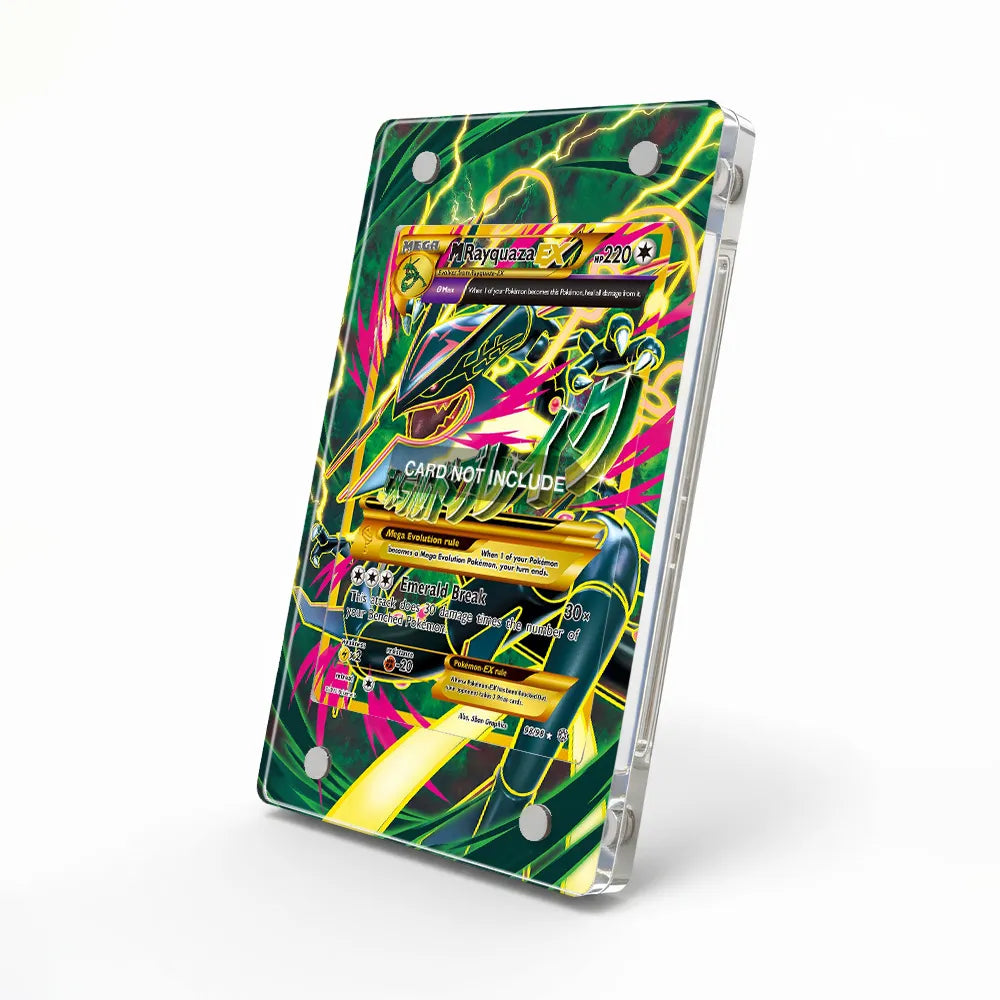 M Rayquaza EX 98-98 Roaring Skies Extended Art Display Cases - Magnetic Case - Side View