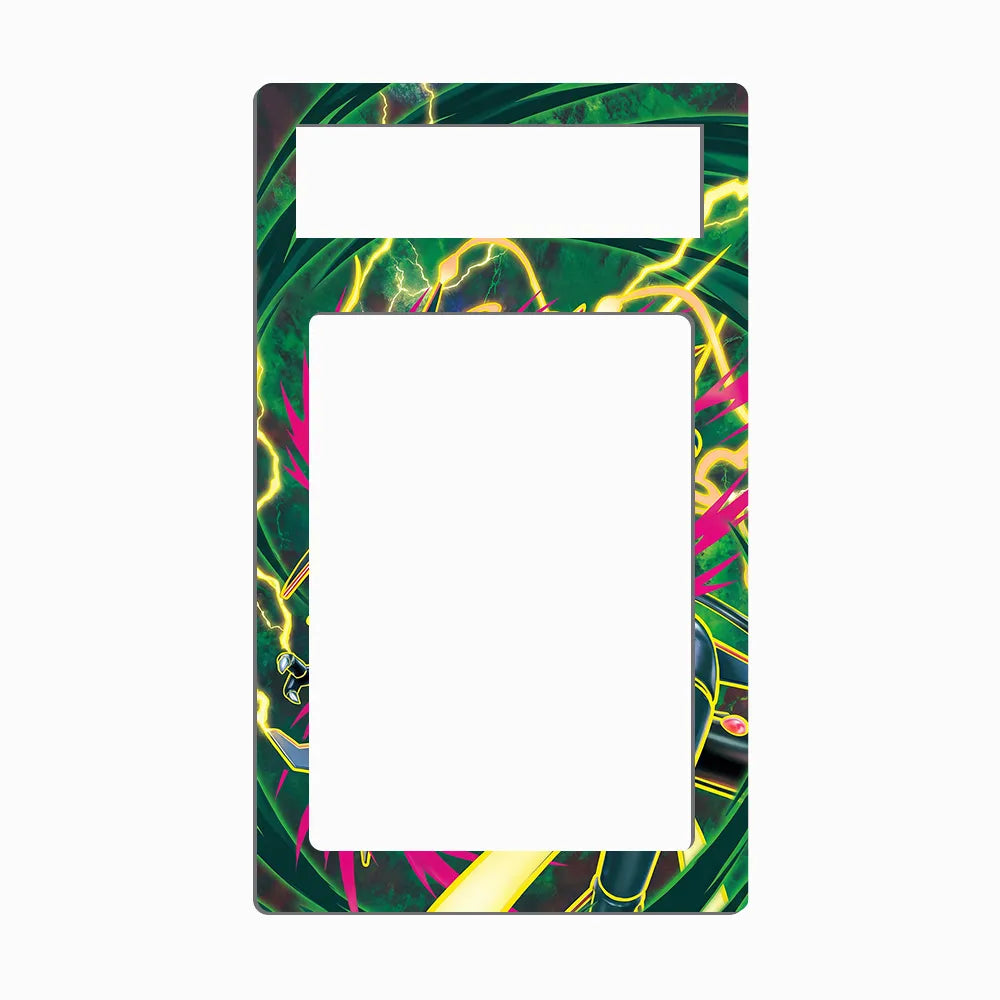 M Rayquaza EX 98-98 Roaring Skies Extended Art Display Cases - PSA Metal Art Only - Front View