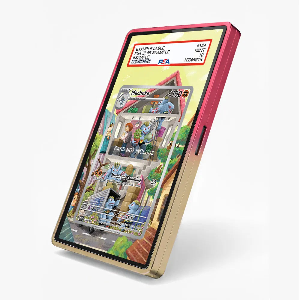 Machoke 177-165 IR AR Pokemon 151 Extended Art Display Cases - PSA Slab Case - Side View