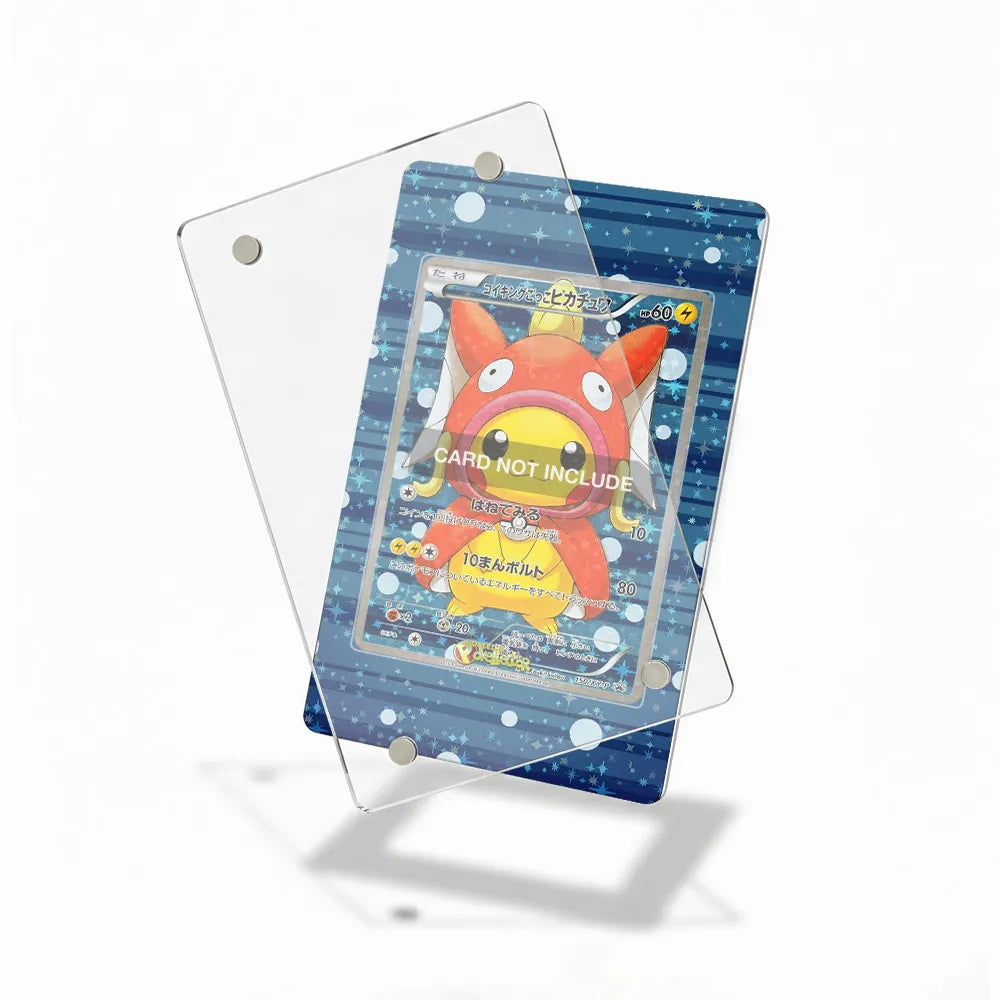 Magikarp Pikachu Poncho 150 XY-P Promo JP Extended Art Display Cases - Magnetic Case - Detail View