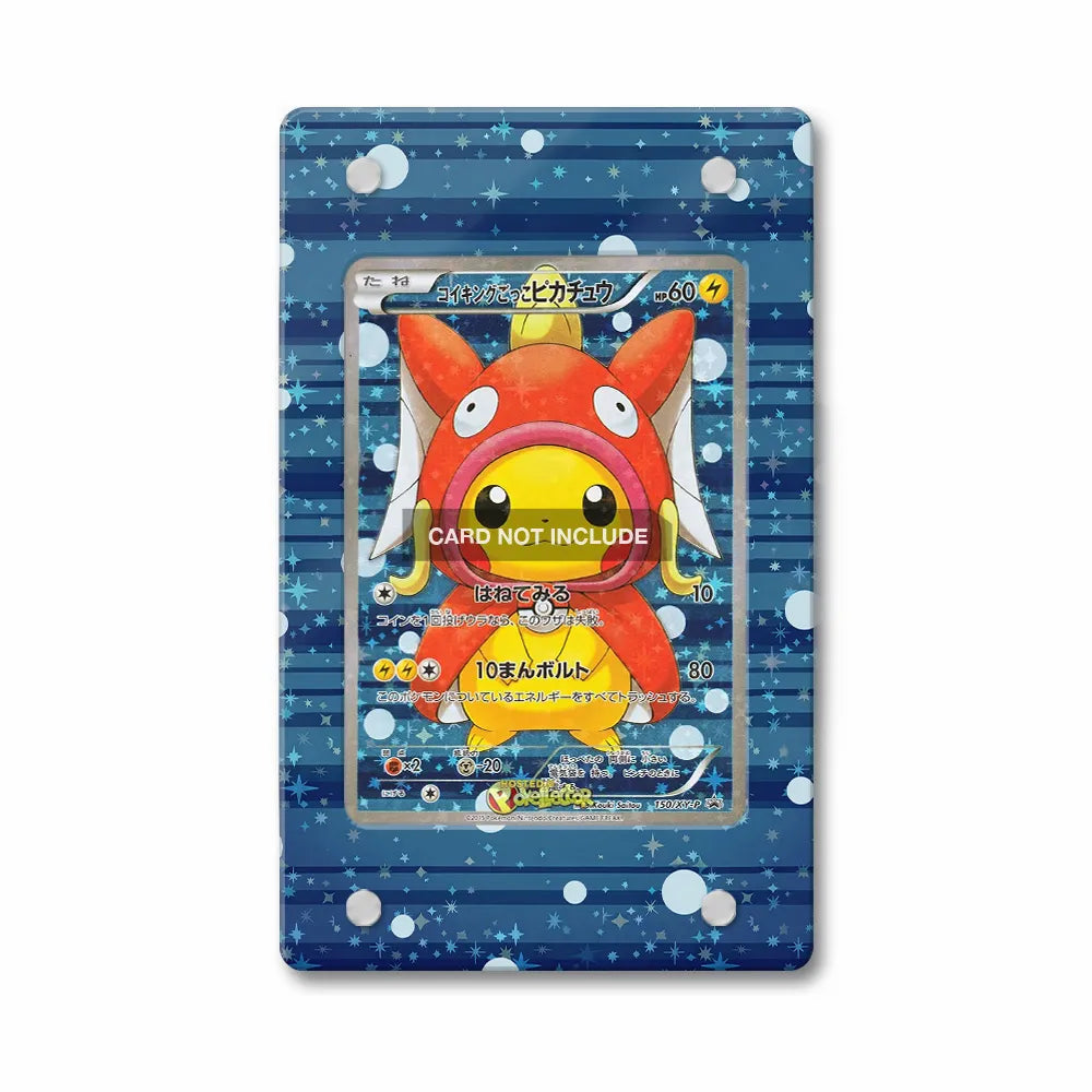 Magikarp Pikachu Poncho 150 XY-P Promo JP Extended Art Display Cases - PSA Slab Case - Front View