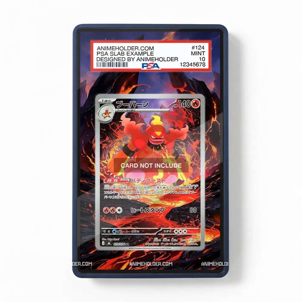 Magmortar 079-076 AR Storm Emeralda Delta Reign Extended Art Display Cases - PSA Slab Case - Front View