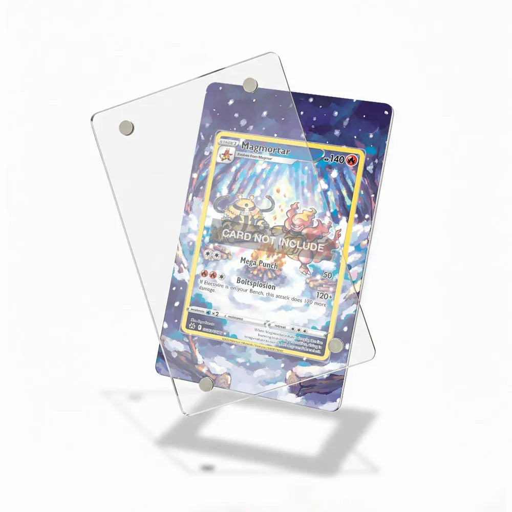 Magmortar GG03 Galarian Gallery Crown Zenith Extended Art Display Cases - Magnetic Case - Detail View