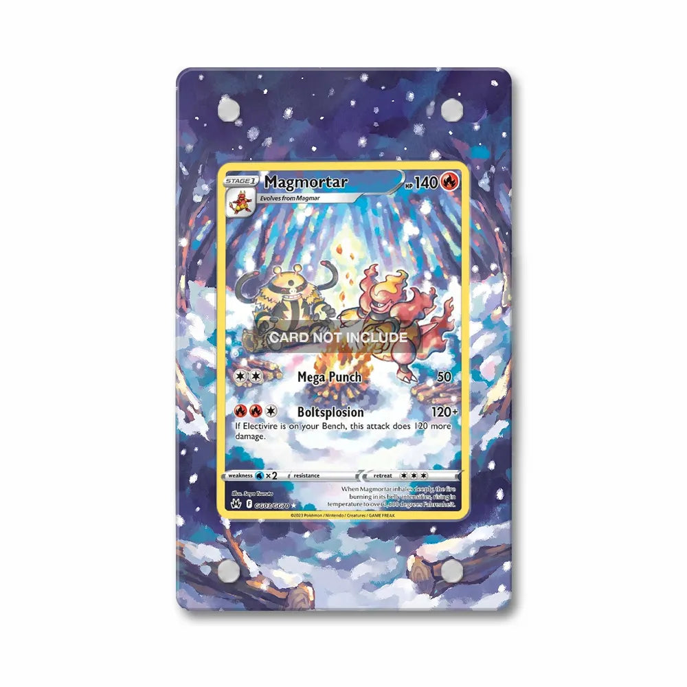 Magmortar GG03 Galarian Gallery Crown Zenith Extended Art Display Cases - Magnetic Case - Front View
