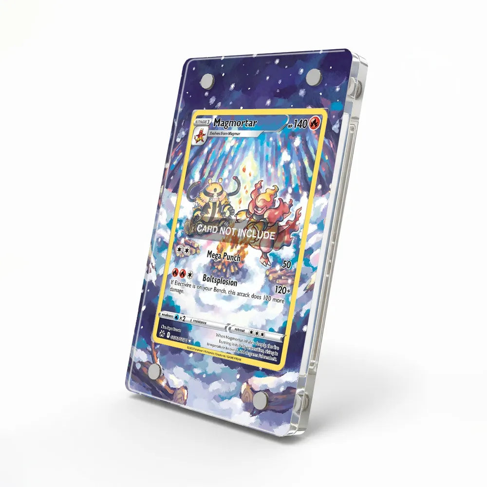 Magmortar GG03 Galarian Gallery Crown Zenith Extended Art Display Cases - Magnetic Case - Side View