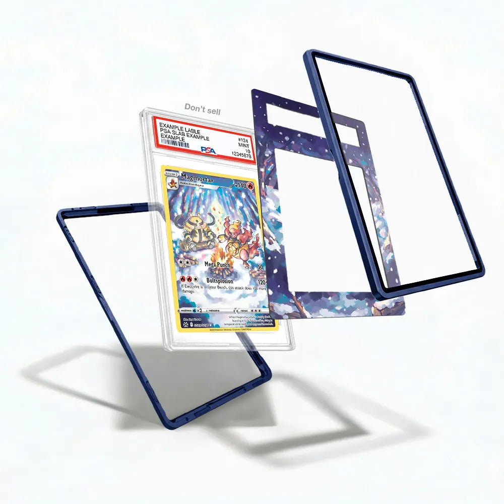 Magmortar GG03 Galarian Gallery Crown Zenith Extended Art Display Cases - PSA Slab Case - Detail View