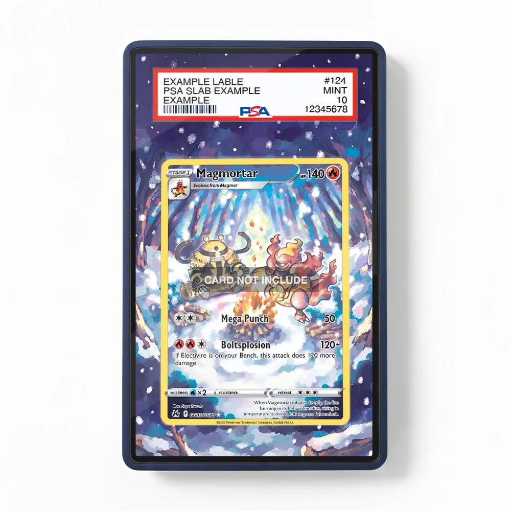 Magmortar GG03 Galarian Gallery Crown Zenith Extended Art Display Cases - PSA Slab Case - Front View