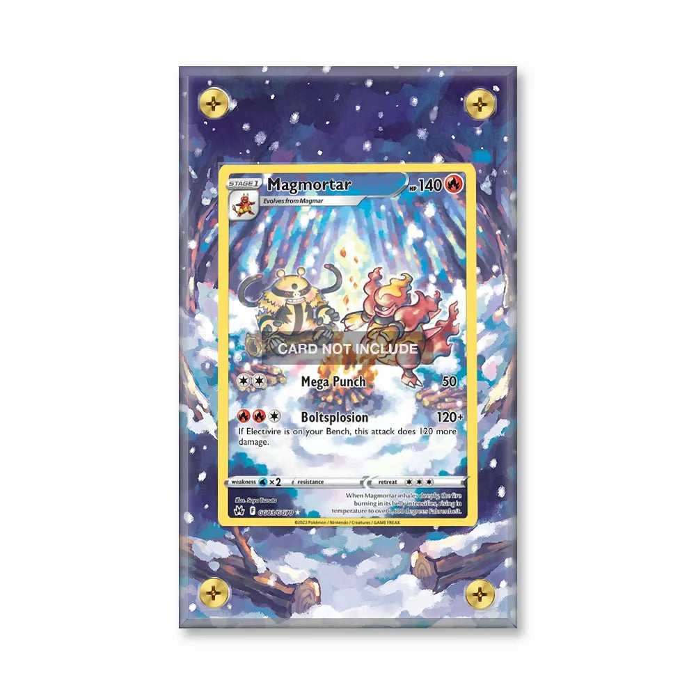 Magmortar GG03 Galarian Gallery Crown Zenith Extended Art Display Cases - Screws Case - Front View