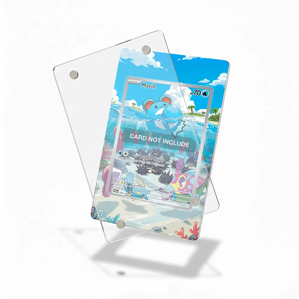 Marill 204-193 IR AR Paldea Evolved Extended Art Display Cases - Magnetic Case - Detail View