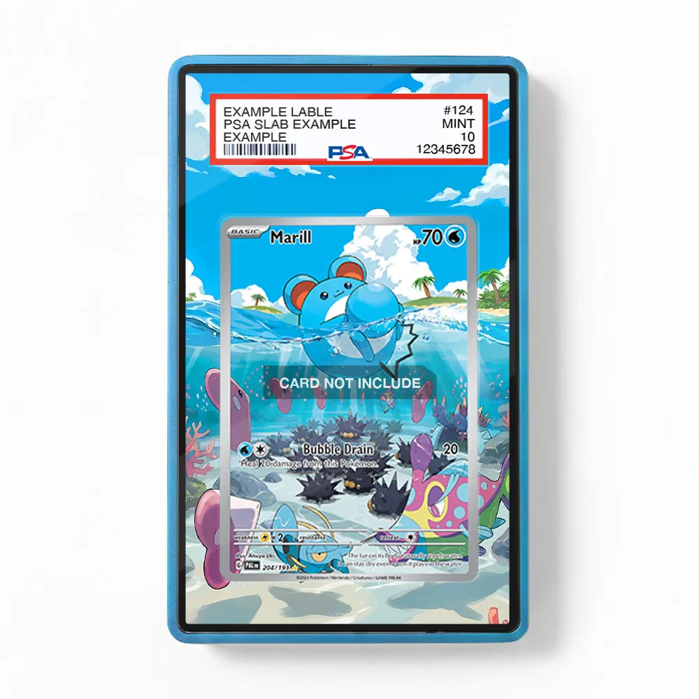 Marill 204-193 IR AR Paldea Evolved Extended Art Display Cases - PSA Slab Case - Front View