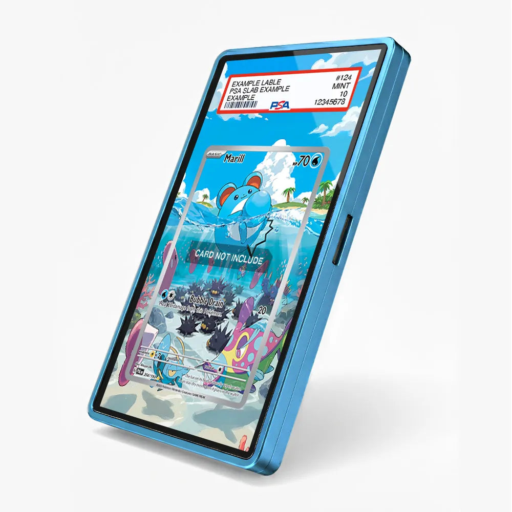 Marill 204-193 IR AR Paldea Evolved Extended Art Display Cases - PSA Slab Case - Side View
