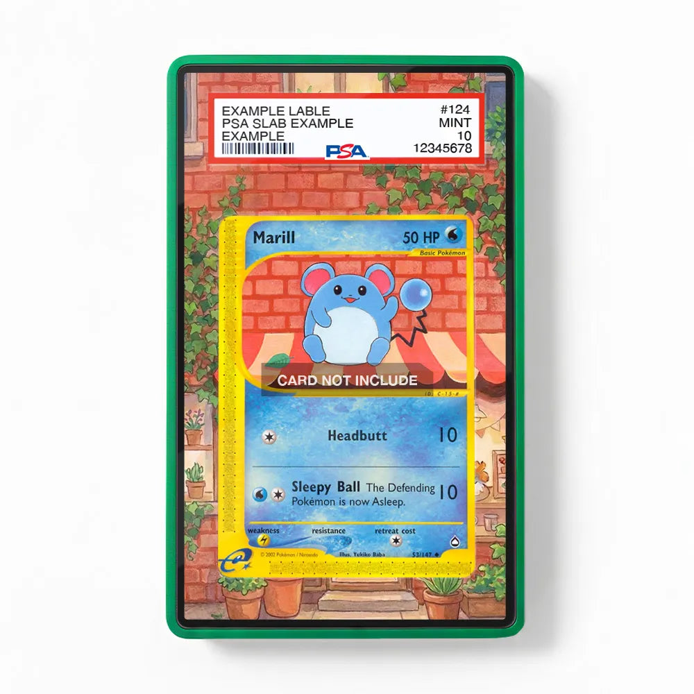 Marill 53-147 Aquapolis Extended Art Display Cases - PSA Slab Case - Front View