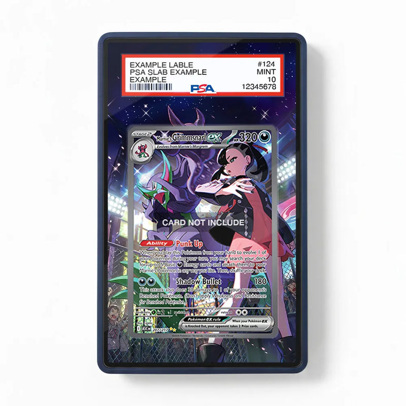 Marnie's Grimmsnarl EX 287-217 SIR SAR Ascended Heroes Extended Art Display Case - Navy PSA Slab Acrylic Frame by AnimeHolder