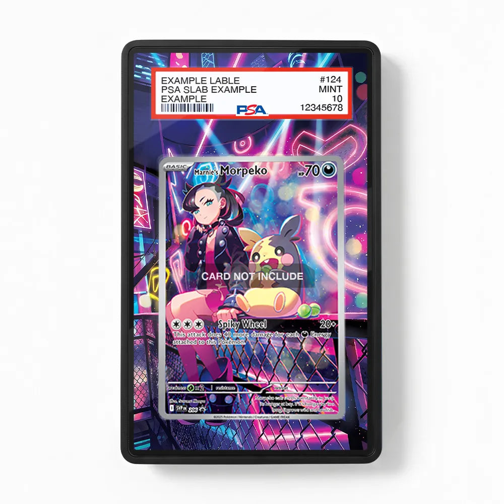 Marnie's Morpeko SVP 206 Promo Extended Art Display Cases - PSA Slab Case - Front View