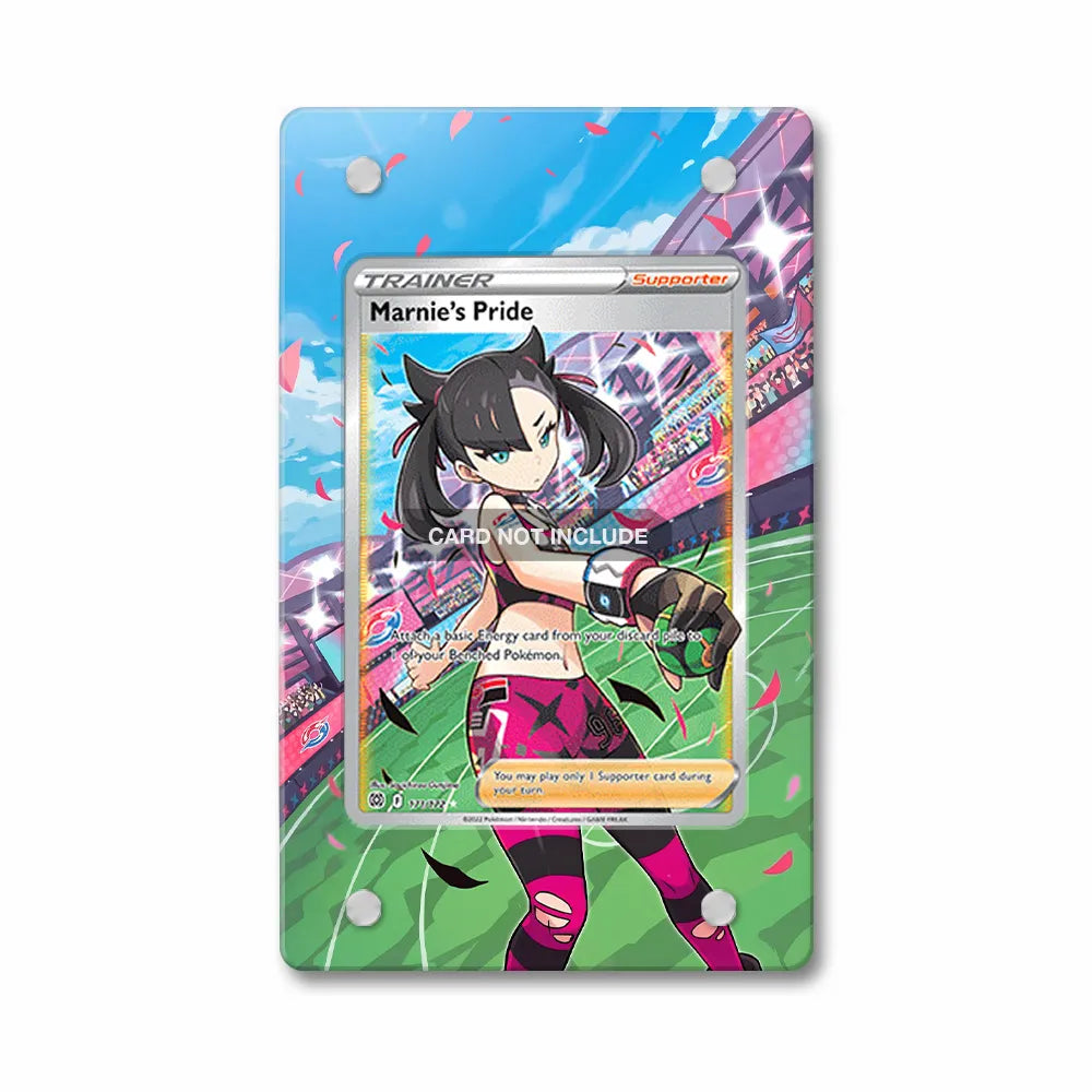 Marnie's Pride 171-172 Ultra Rare Brilliant Stars Extended Art Display Cases - PSA Slab Case - Front View