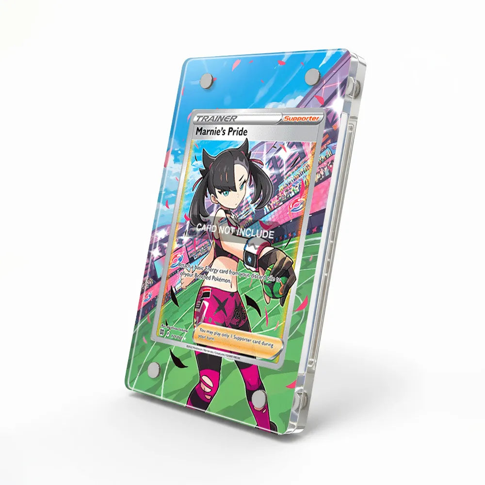 Marnie's Pride 171-172 Ultra Rare Brilliant Stars Extended Art Display Cases - Magnetic Case - Side View
